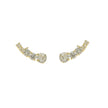 EARRINGS GOLD 14K NO OR SYNTHETIC STONES - 102501 - Availability: Immediately