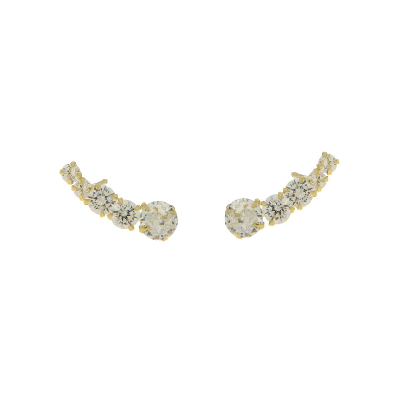 EARRINGS GOLD 14K NO OR SYNTHETIC STONES - 102501 - Availability: Immediately