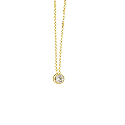NECKLACE  GOLD 585 & C.Z. - 102550 - Availability: Immediately