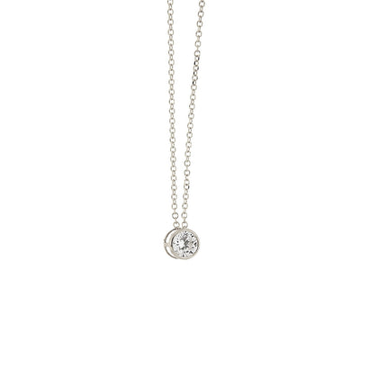 NECKLACE WHITE GOLD 585 & C.Z. - 102551 - Availability: Immediately