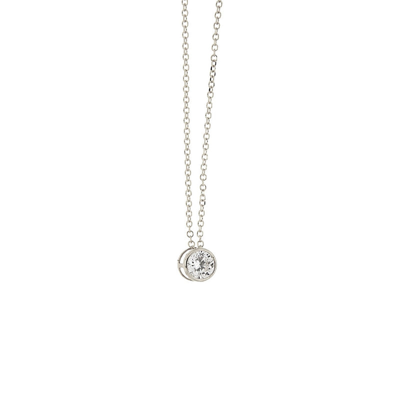 NECKLACE WHITE GOLD 585 & C.Z. - 102551 - Availability: Immediately