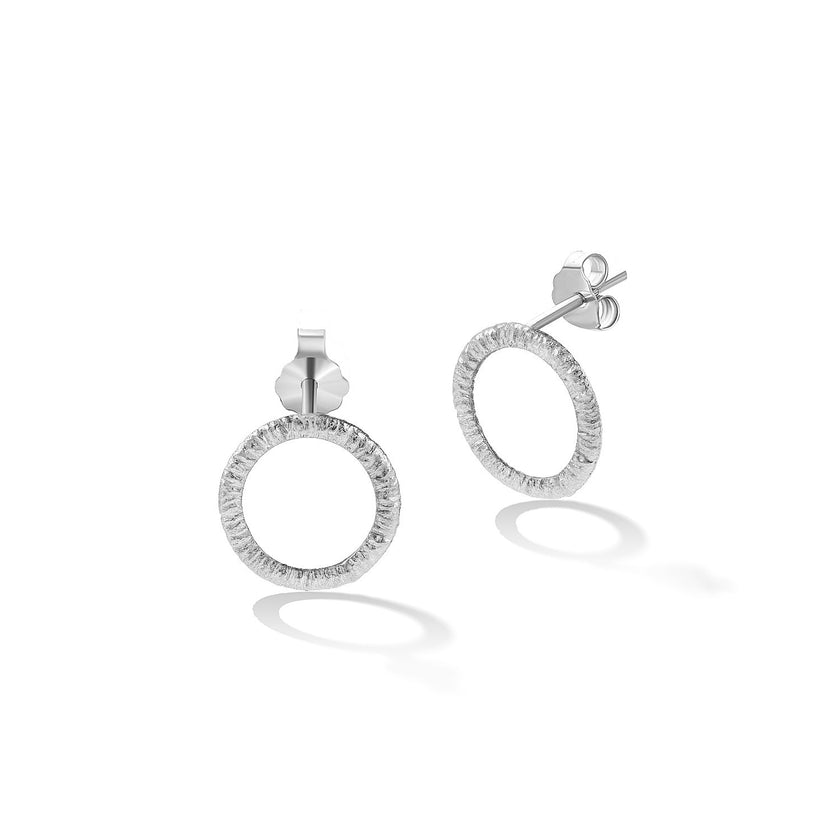 EARRINGS WHITE GOLD 585 - 102574 - Availability: Up to 1 month