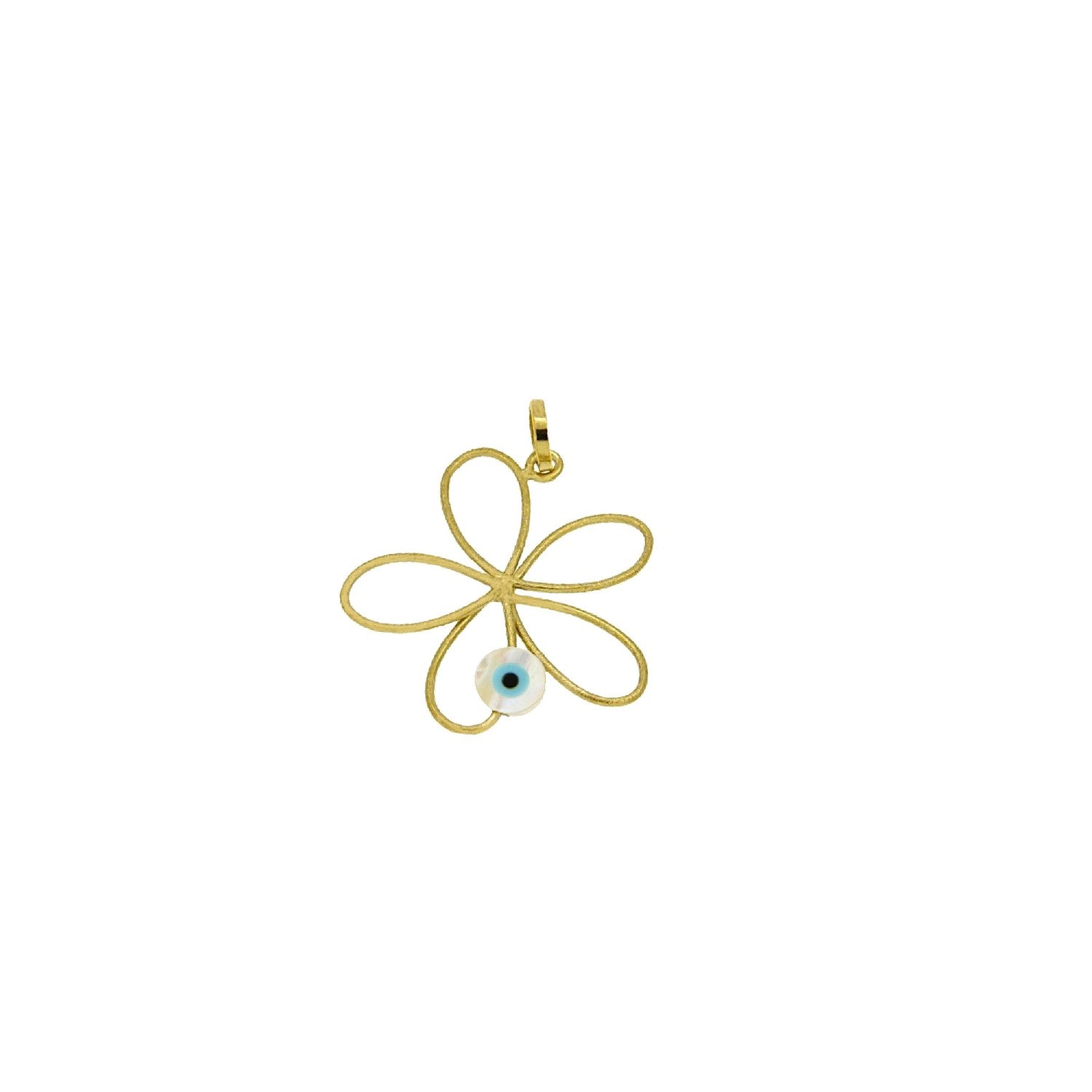 PENDANT  GOLD 585 & SEMIPRECIOUS STONES - 102605 - Availability: Immediately