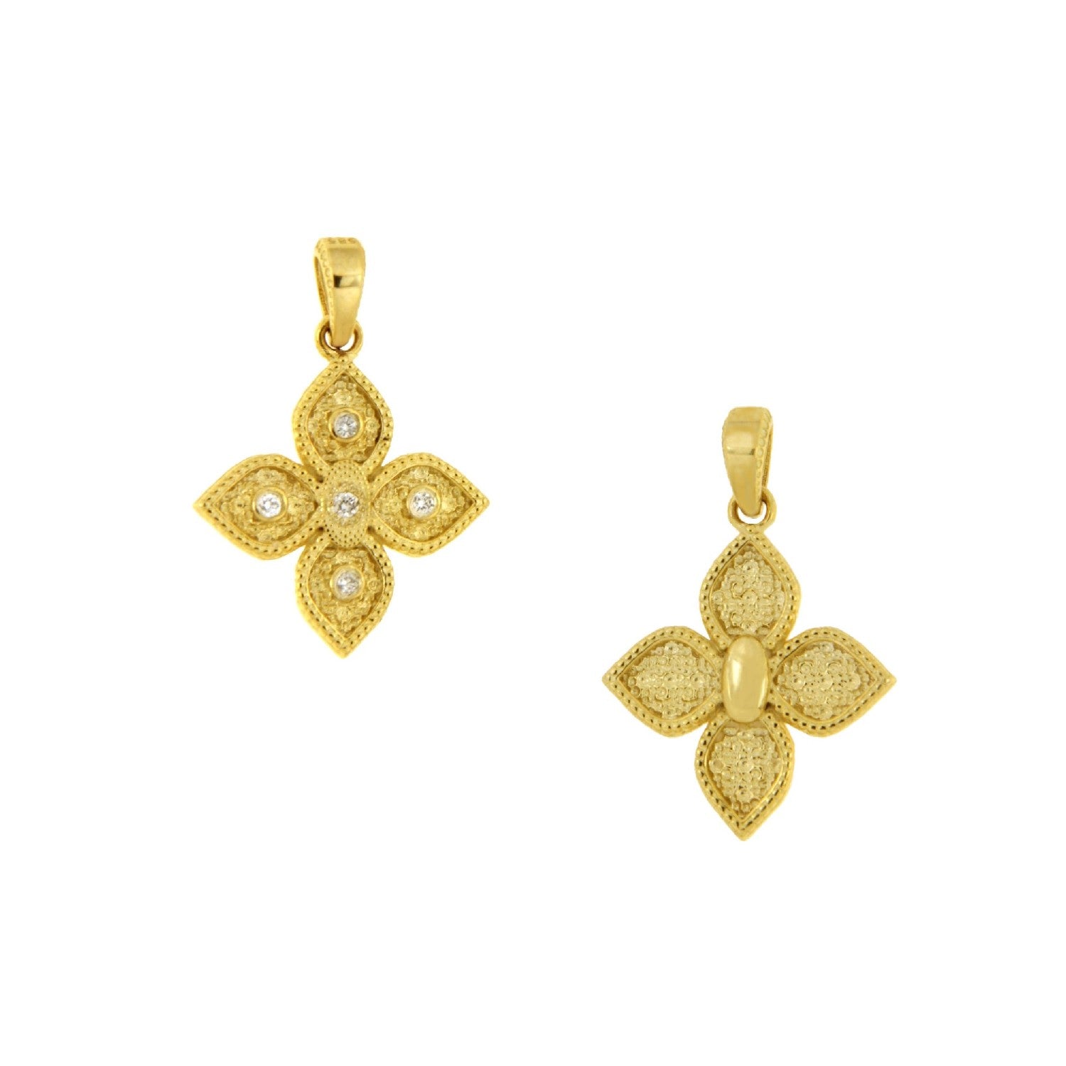 CROSS  GOLD 585 & PRECIOUS STONES - 102648 - Availability: Immediately