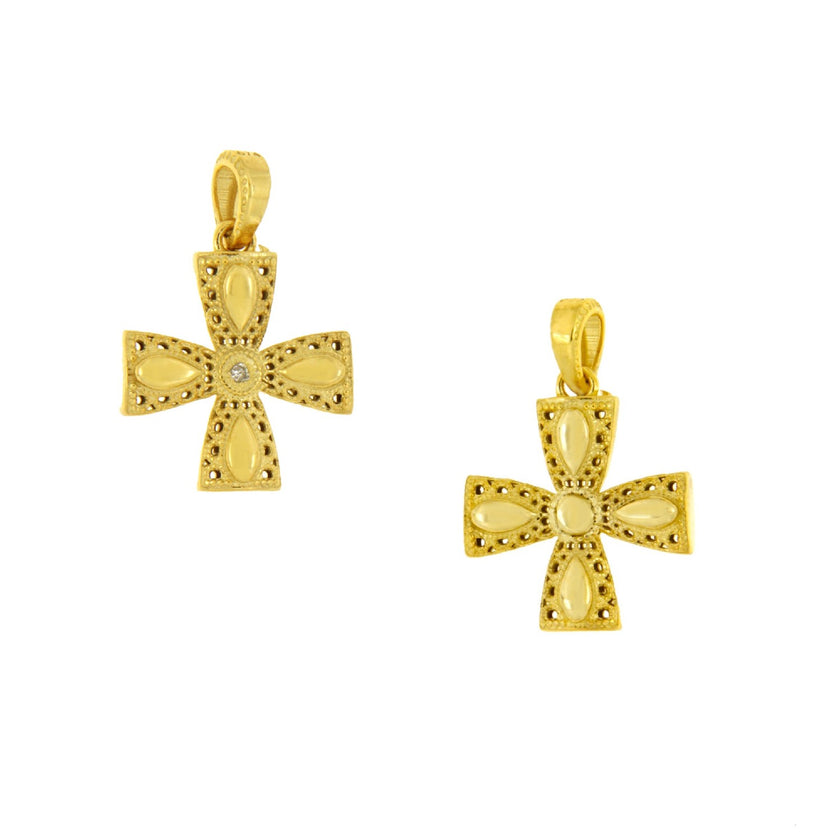 CROSS  GOLD 585 & PRECIOUS STONES - 102650 - Availability: Immediately