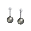 EARRINGS WHITE GOLD 750 & PEARLS - 102670 - Availability: Immediately