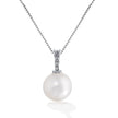PENDANT WHITE GOLD 750 & PEARLS  (WITHOUT CHAIN) - 102674 - Availability: Immediately