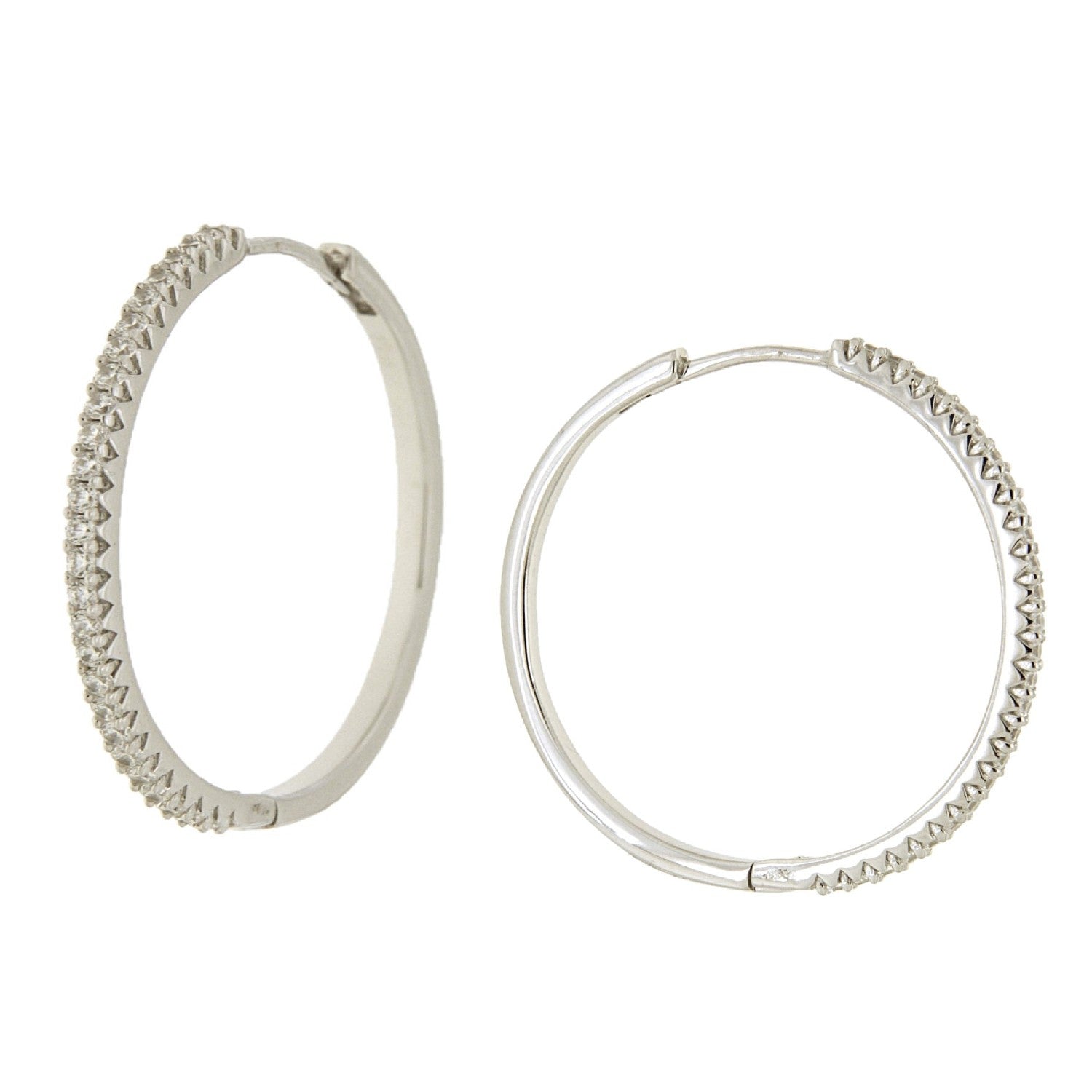 EARRINGS  SILVER 925 & C.Z. - 102703 - Availability: Immediately