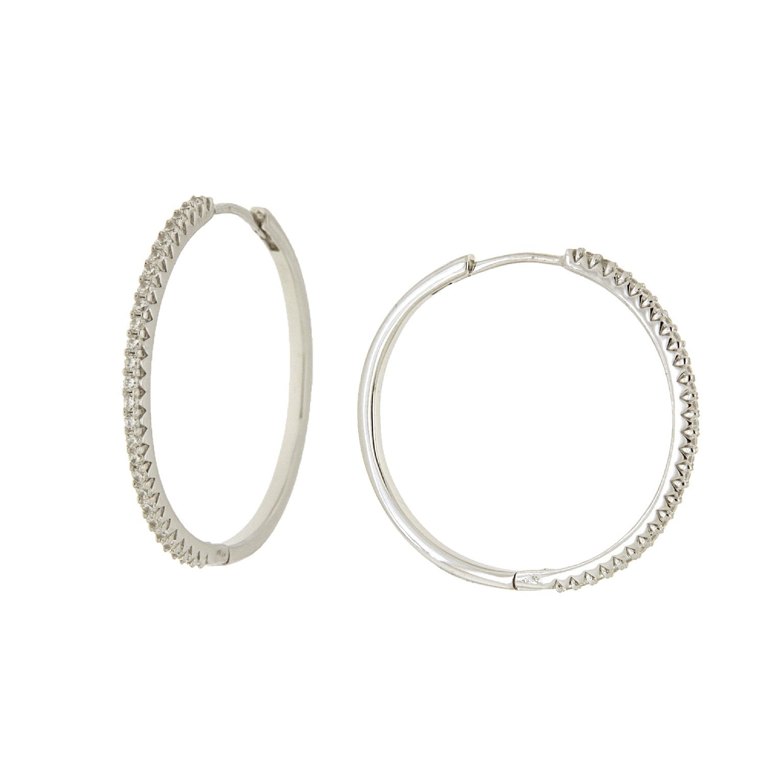 EARRINGS  SILVER 925 & C.Z. - 102704 - Availability: Immediately