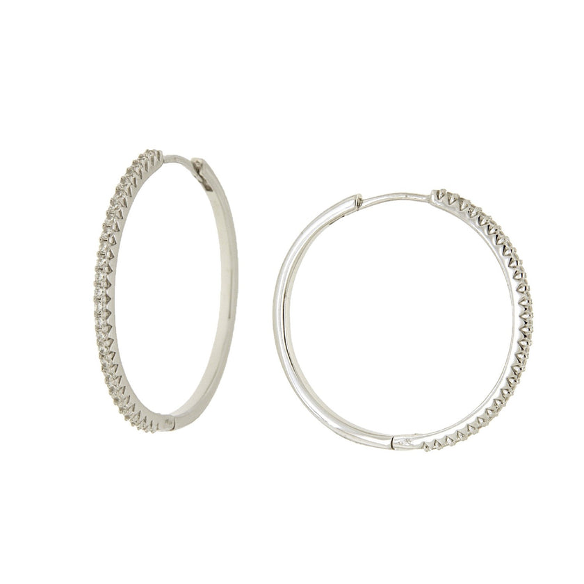 EARRINGS  SILVER 925 & C.Z. - 102704 - Availability: Immediately