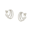 EARRINGS  SILVER 925 & C.Z. - 102706 - Availability: Immediately