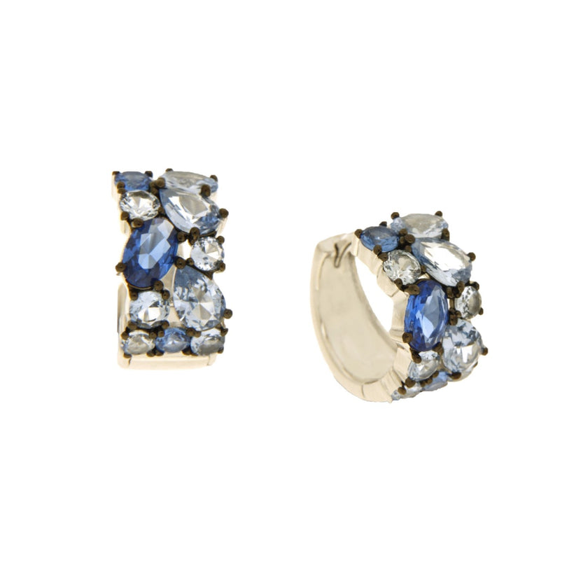EARRINGS  SILVER 925 & C.Z. - 102708 - Availability: Immediately