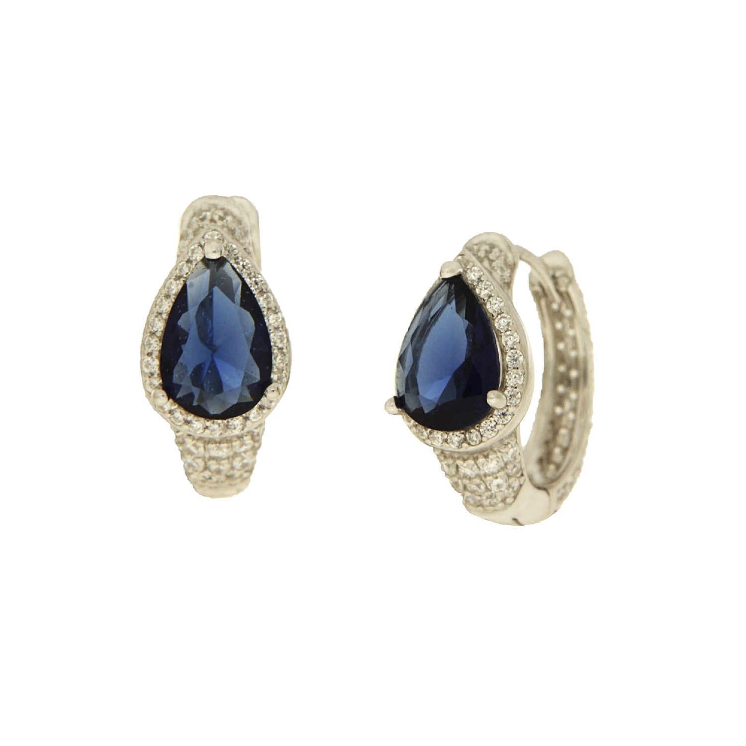 EARRINGS  SILVER 925 & C.Z. - 102710 - Availability: Immediately