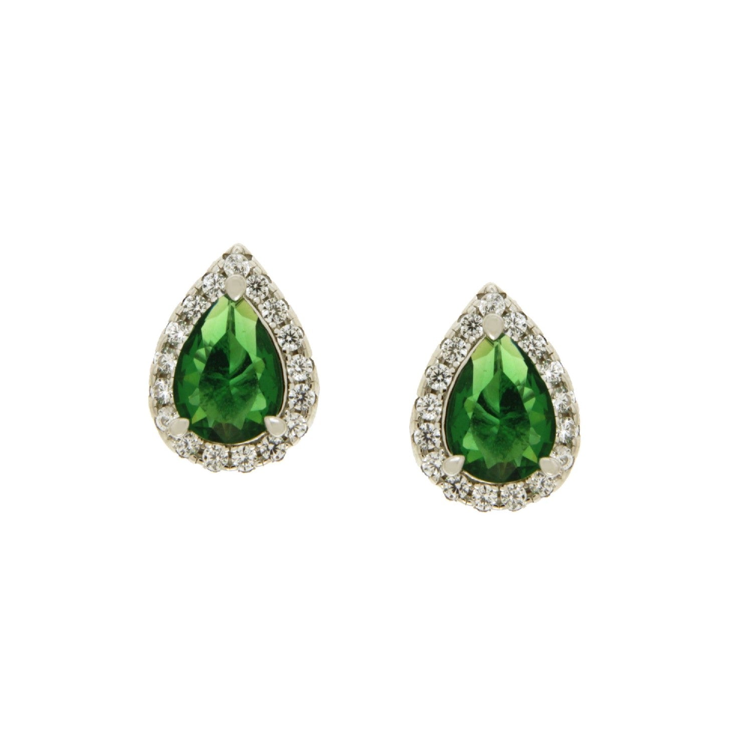 EARRINGS  SILVER 925 & C.Z. - 102712 - Availability: Immediately