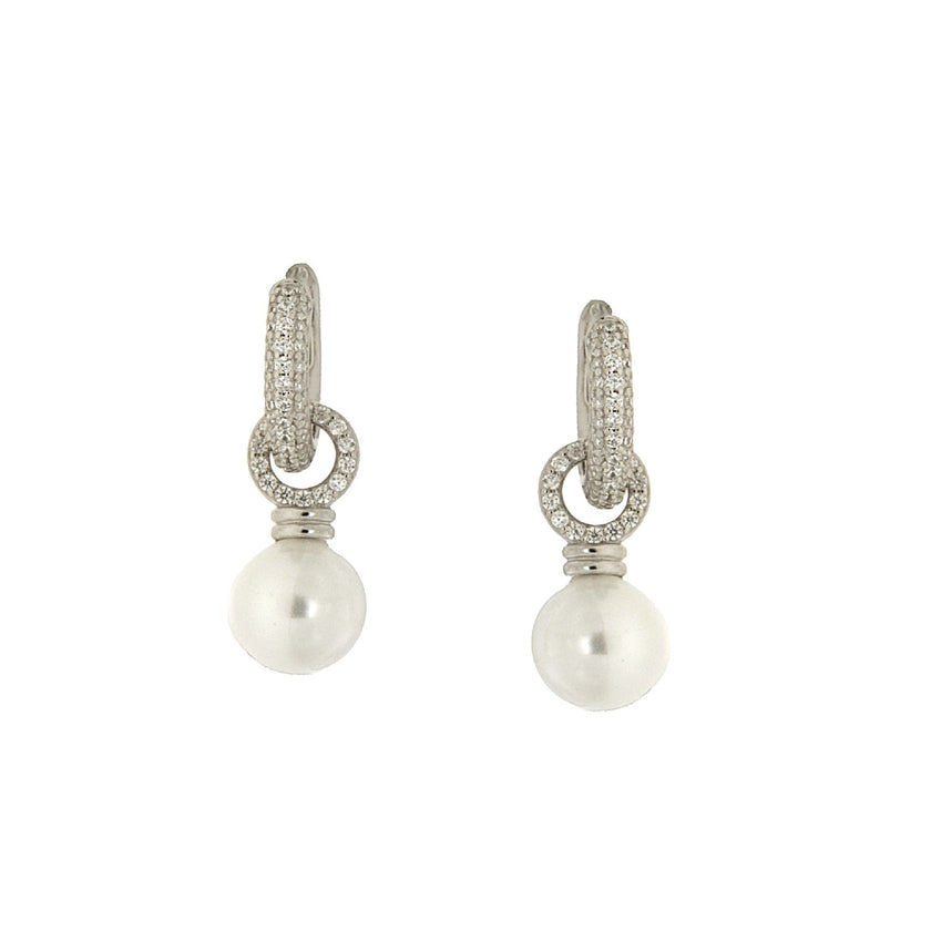 EARRINGS  SILVER 925 & C.Z. - 102714 - Availability: Immediately