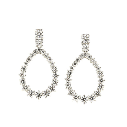 EARRINGS  SILVER 925 & C.Z. - 102715 - Availability: Immediately