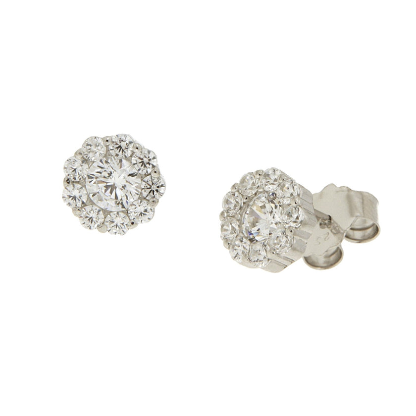 EARRINGS  SILVER 925 & C.Z. - 102719 - Availability: Immediately