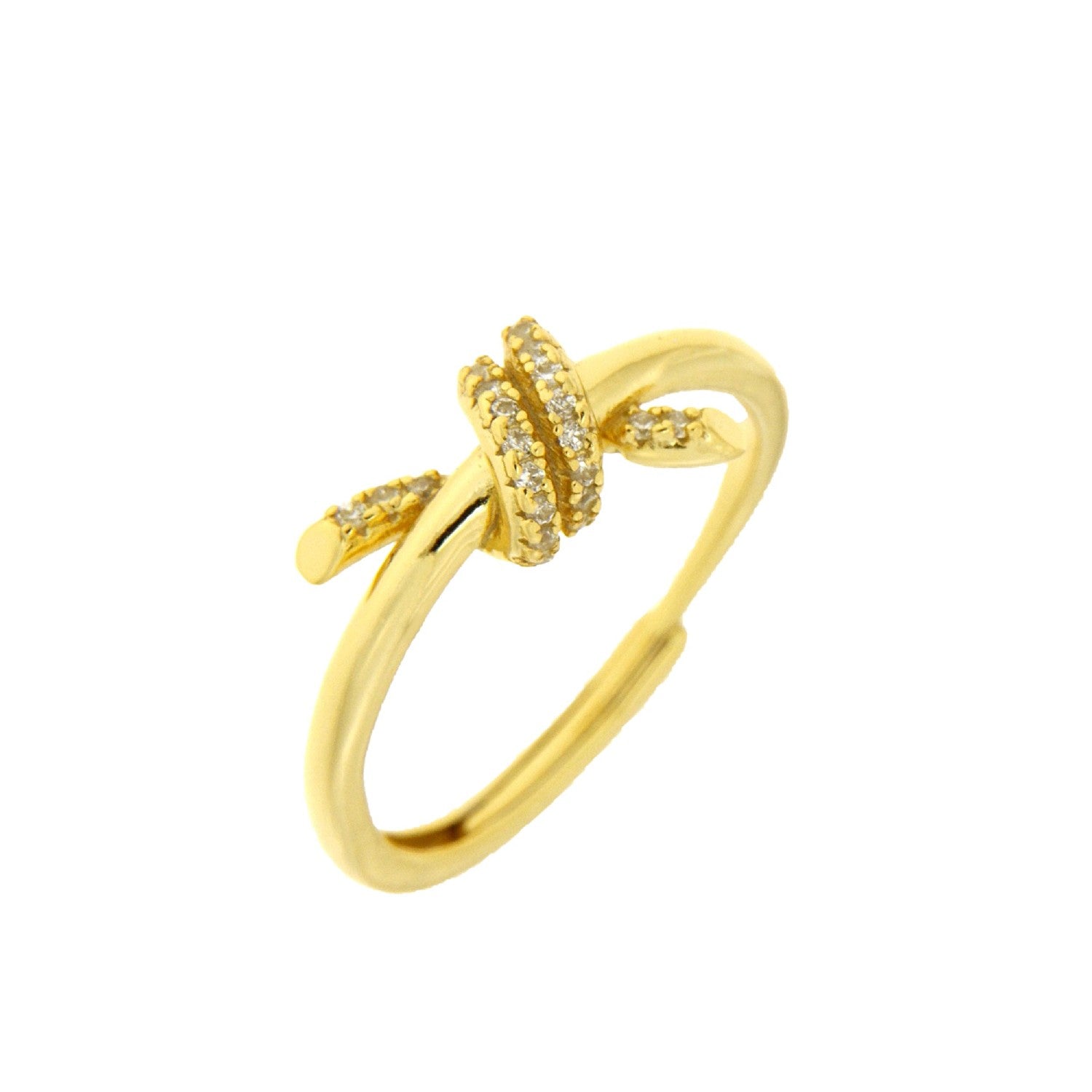 RING YELLOW SILVER 925 & C.Z. - 102735 - Availability: Immediately