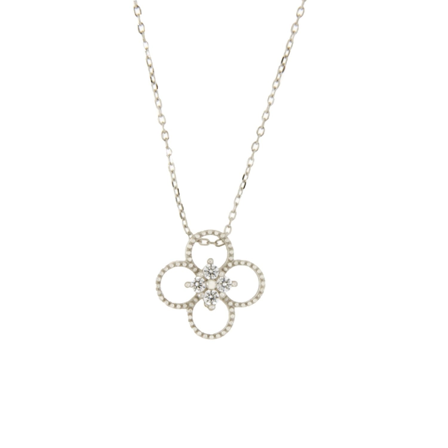 NECKLACE  SILVER 925 & C.Z. - 102758 - Availability: Immediately