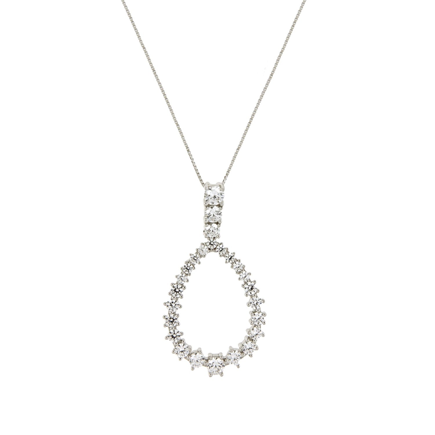 NECKLACE  SILVER 925 & C.Z. - 102759 - Availability: Immediately