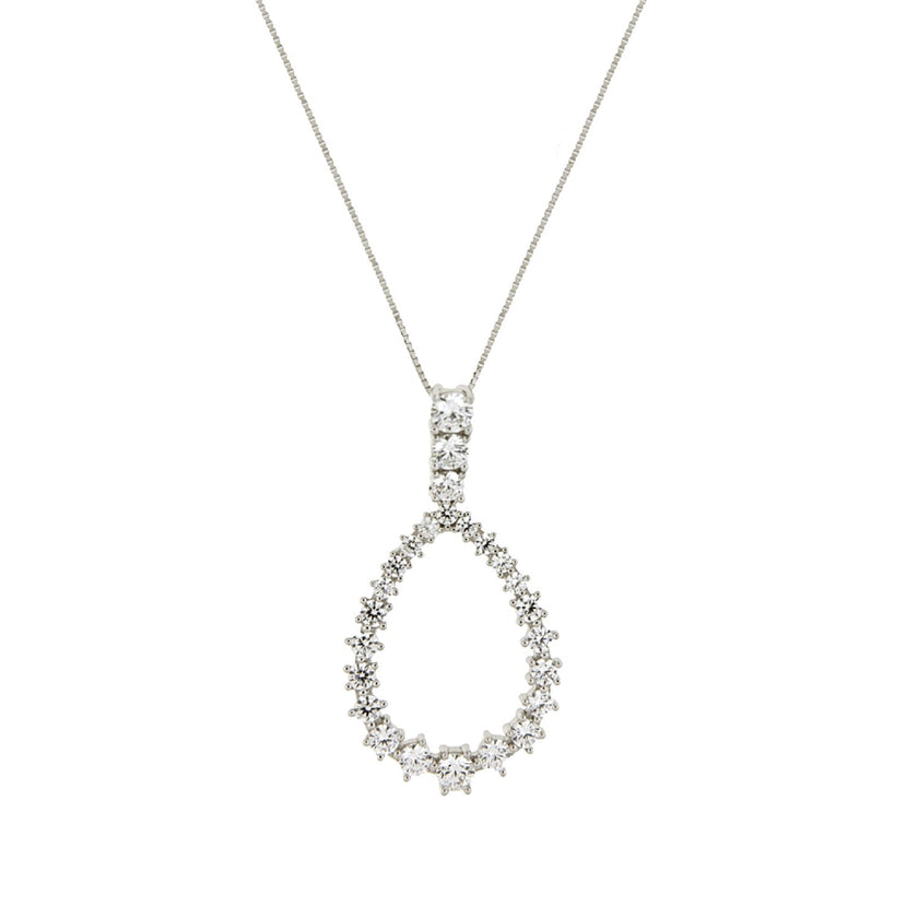 NECKLACE  SILVER 925 & C.Z. - 102759 - Availability: Immediately