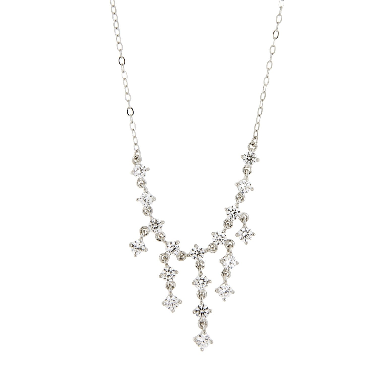 NECKLACE  SILVER 925 & C.Z. - 102760 - Availability: Immediately