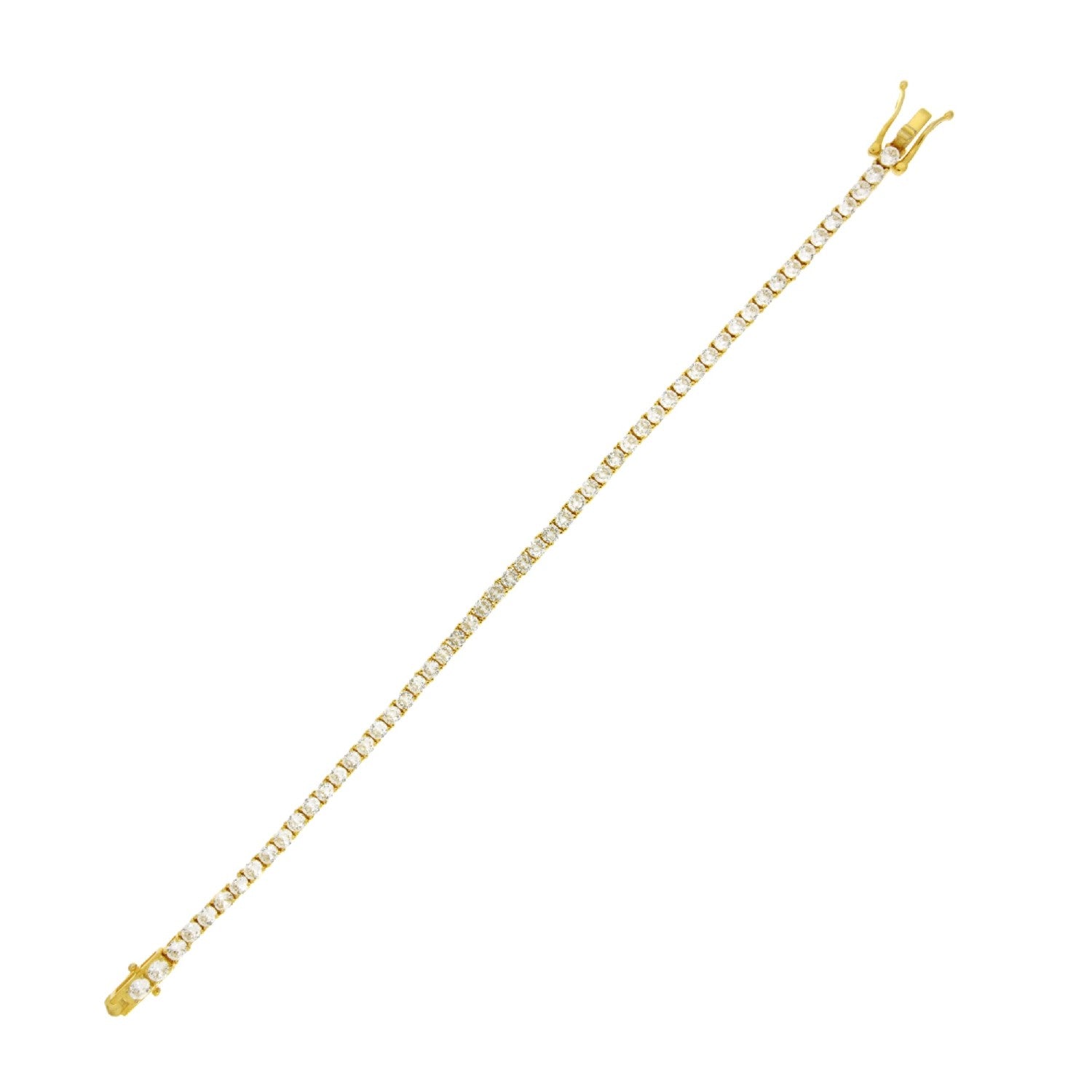 BRACELET YELLOW SILVER 925 & C.Z. - 102769 - Availability: Immediately