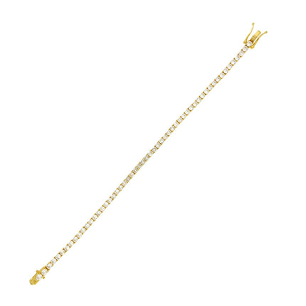 BRACELET YELLOW SILVER 925 & C.Z. - 102769 - Availability: Immediately