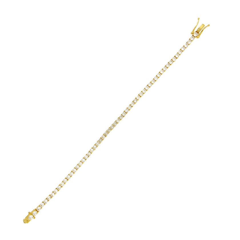 BRACELET YELLOW SILVER 925 & C.Z. - 102769 - Availability: Immediately