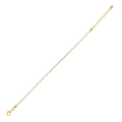 BRACELET YELLOW SILVER 925 & C.Z. - 102774 - Availability: Immediately