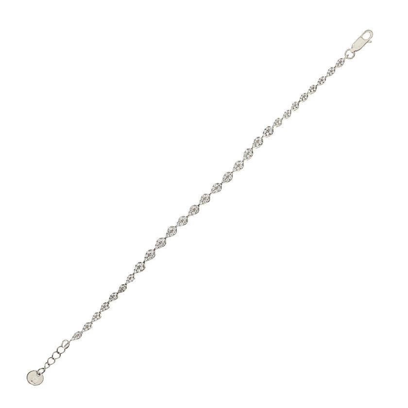 BRACELET  SILVER 925 & C.Z. - 102775 - Availability: Immediately