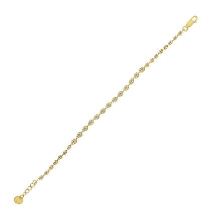 BRACELET YELLOW SILVER 925 & C.Z. - 102776 - Availability: Immediately