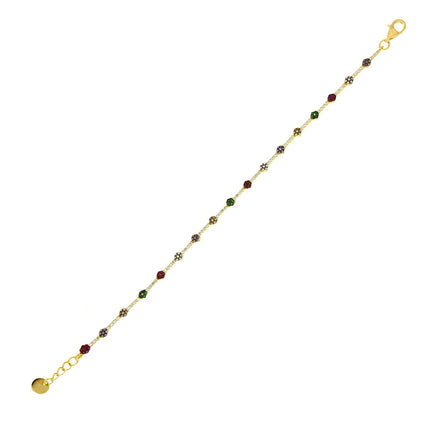 BRACELET YELLOW SILVER 925 & C.Z. - 102789 - Availability: Immediately