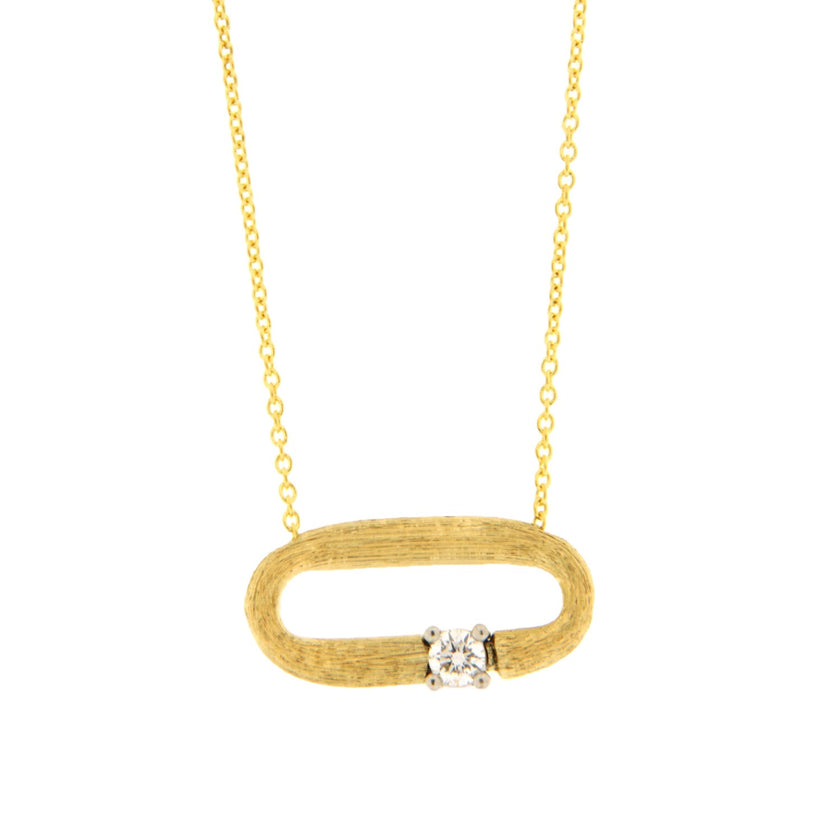 NECKLACE YELLOW & WHITE GOLD 750 & PRECIOUS STONES - 102800 - Availability: Immediately