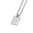 PENDANT  STEEL & PRECIOUS STONES - 102901 - Availability: Immediately