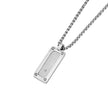 PENDANT  STEEL & PRECIOUS STONES - 102902 - Availability: Immediately