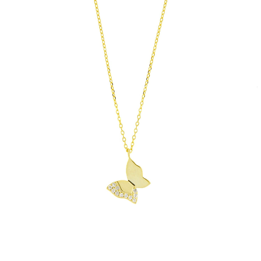 NECKLACE YELLOW SILVER 925 & SYNTHETIC STONES - 102929 - Availability: Immediately