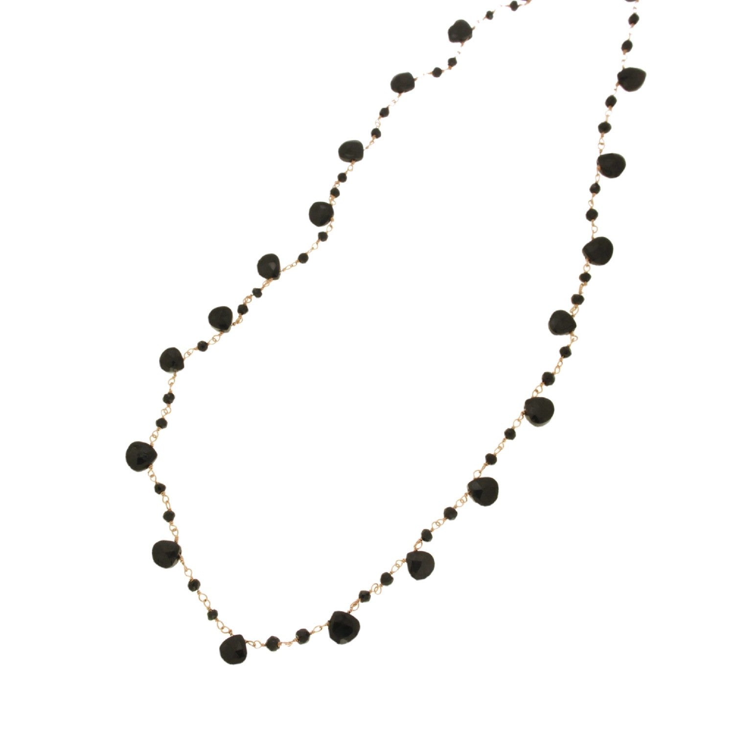 NECKLACE PINK SILVER 925 & SEMIPRECIOUS STONES - 102934 - Availability: Immediately