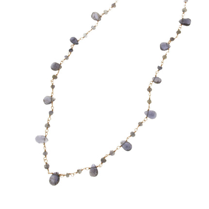 NECKLACE PINK SILVER 925 & SEMIPRECIOUS STONES - 102935 - Availability: Immediately