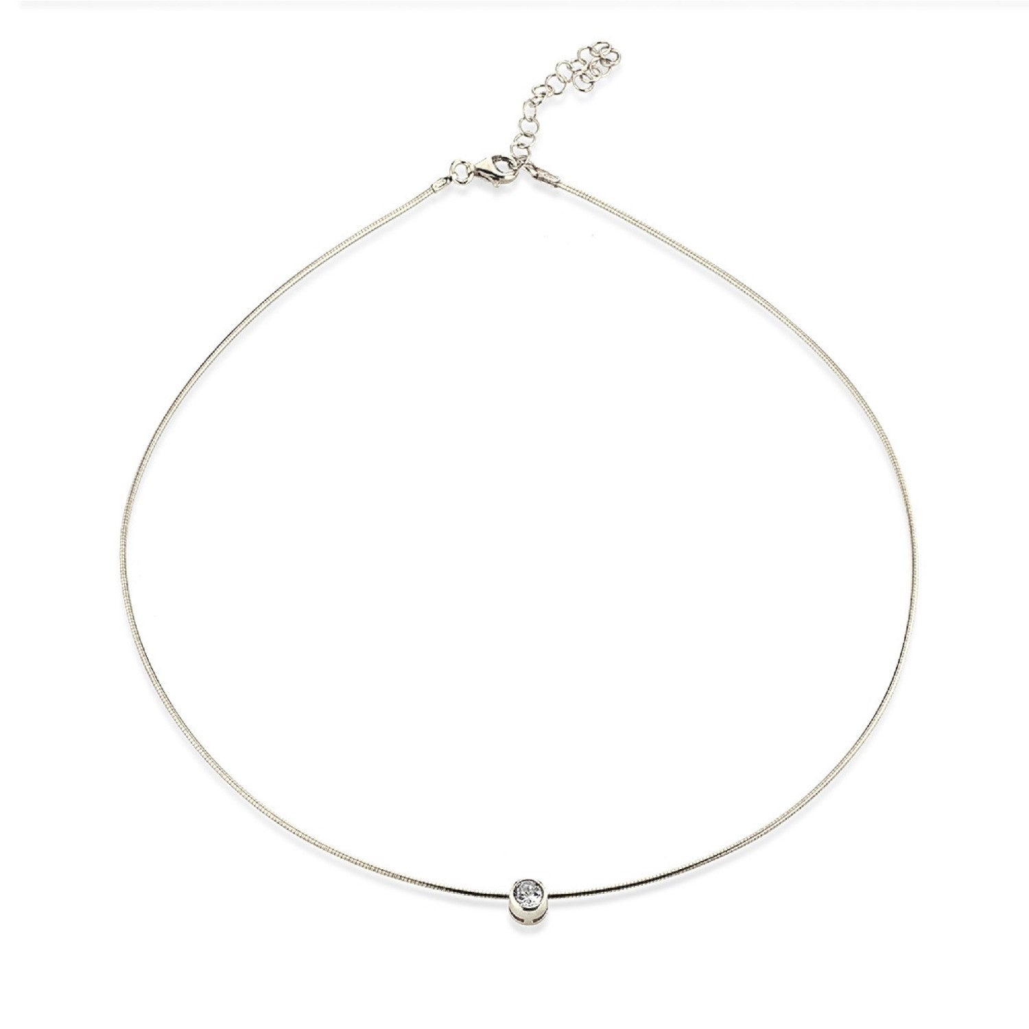 NECKLACE  SILVER 925 & C.Z. - 102947 - Availability: Immediately