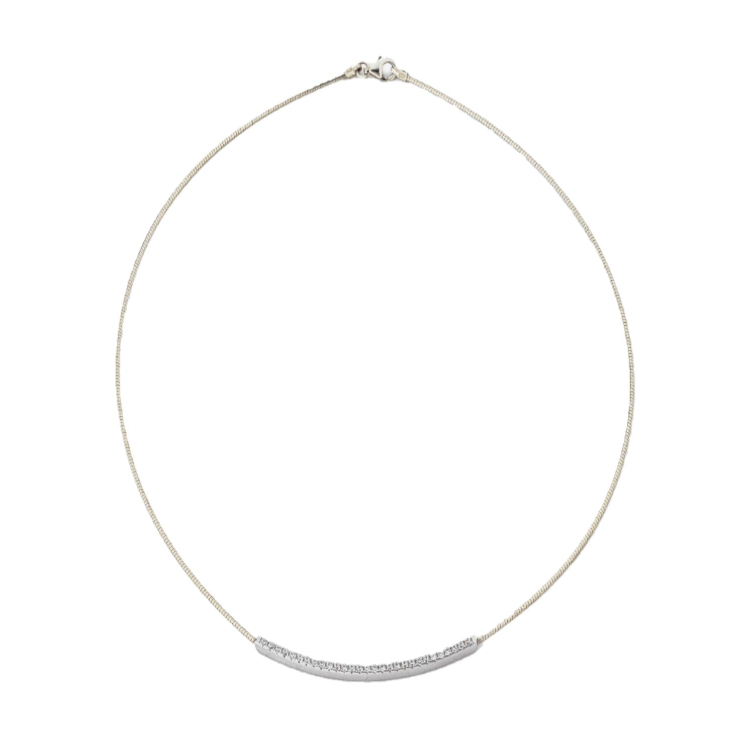 NECKLACE  SILVER 925 & C.Z. - 102949 - Availability: Immediately
