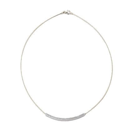 NECKLACE  SILVER 925 & C.Z. - 102949 - Availability: Immediately