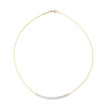 NECKLACE YELLOW & WHITE SILVER 925 & C.Z. - 102950 - Availability: Immediately