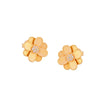 EARRINGS YELLOW SILVER 925 & C.Z. - 102969 - Availability: Immediately