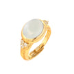 RING YELLOW SILVER 925 & SYNTHETIC STONES - 102971 - Availability: Immediately