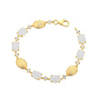 BRACELET YELLOW SILVER 925 & SEMIPRECIOUS STONES - 102990 - Availability: Immediately