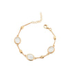 BRACELET YELLOW SILVER 925 & SEMIPRECIOUS STONES - 102991 - Availability: Immediately