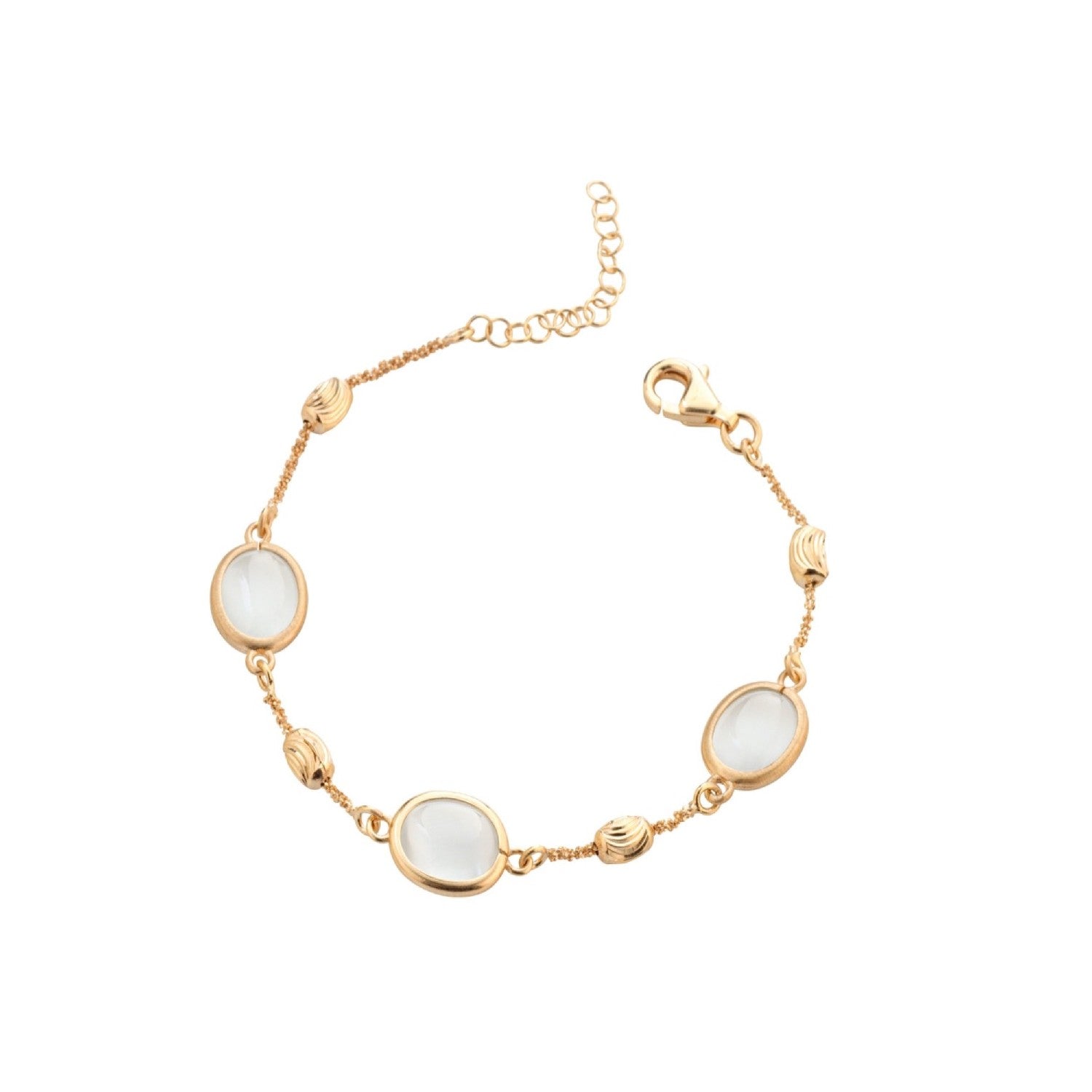 BRACELET YELLOW SILVER 925 & SEMIPRECIOUS STONES - 102991 - Availability: Immediately