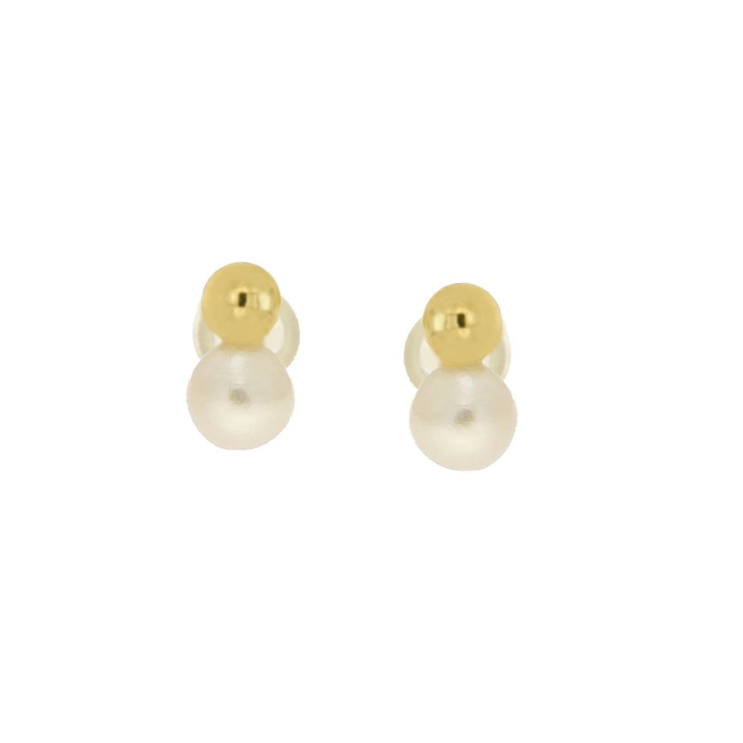 EARRINGS  GOLD 585 & PEARLS - 103056 - Availability: Immediately