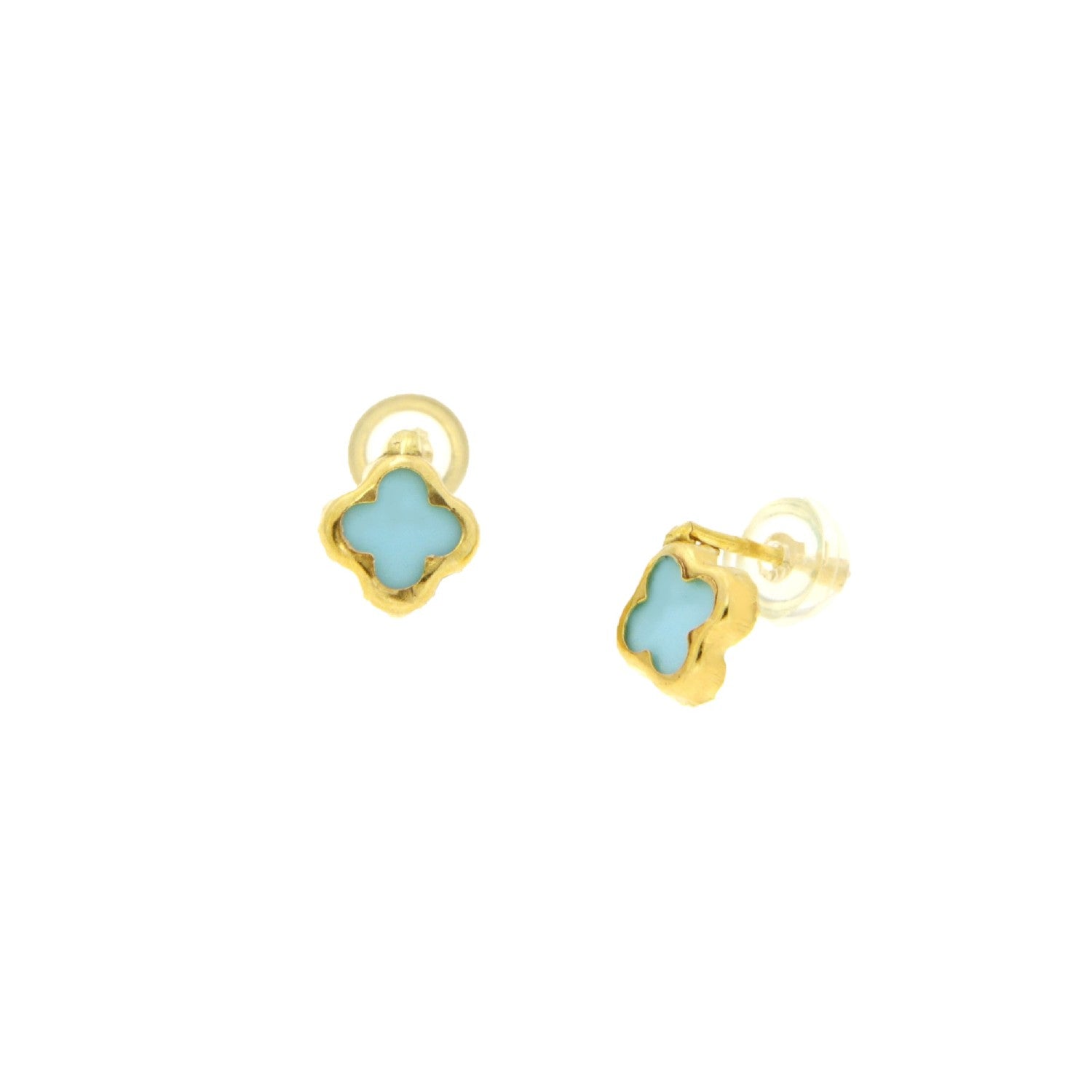 EARRINGS  GOLD 585 & SEMIPRECIOUS STONES - 103060 - Availability: Immediately